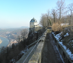 Festung Königstein, Blick ins Elbtal
