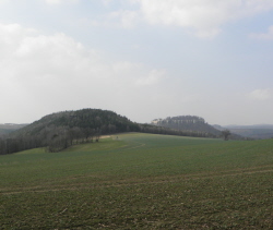 Blick zum Quirl und zur Festung Königstein